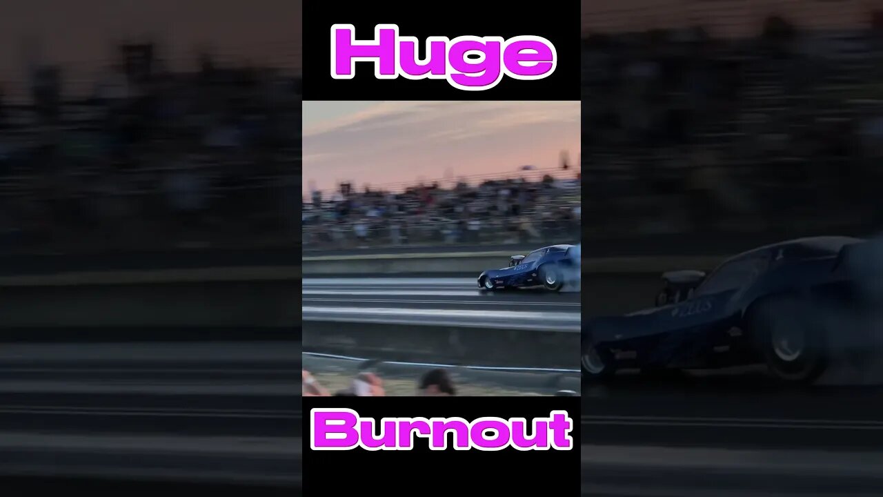 Huge Funny Car Burnout! #shorts