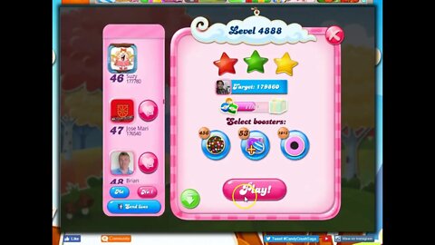 Candy Crush Level 4888 Talkthrough, 27 Moves 0 Boosters