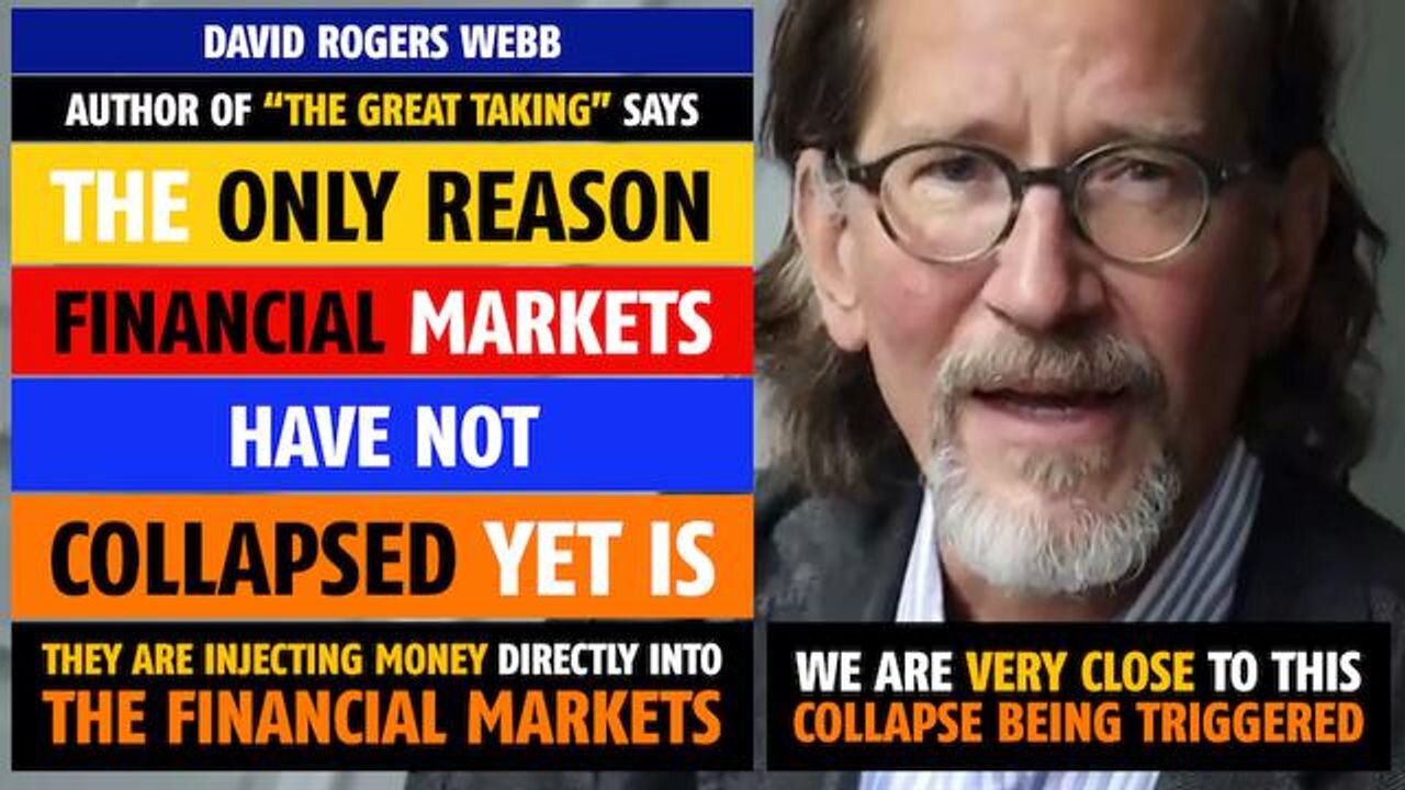 The ONLY reason financial markets have not collapsed, they are injecting money into the markets