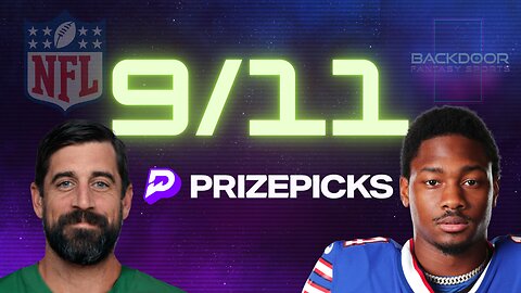 PRIZE PICKS | PROP PICKS | DFS | 9/11/23 | MNF | NFL | FOOTBALL | 4 PICKS | BDFS 🏈