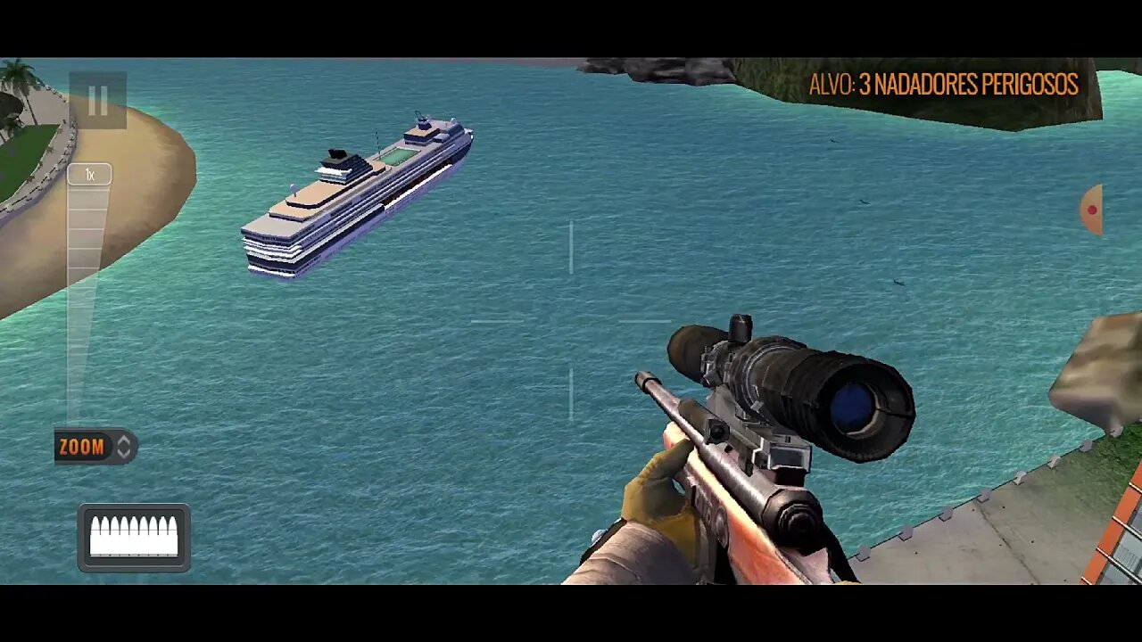 Sniper 3D Assassin - ANDY SHORES - Missão 2 - Prendendo a respiração