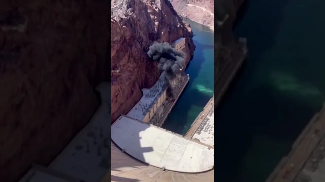 Transformer exploded at the Hoover Damn😳#shorts #explosion #transformer #hooverdam