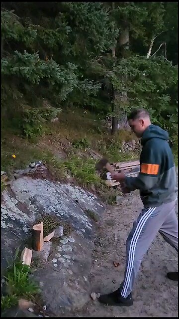 Sport Activity Cutting Wood 🪵🪓🪵