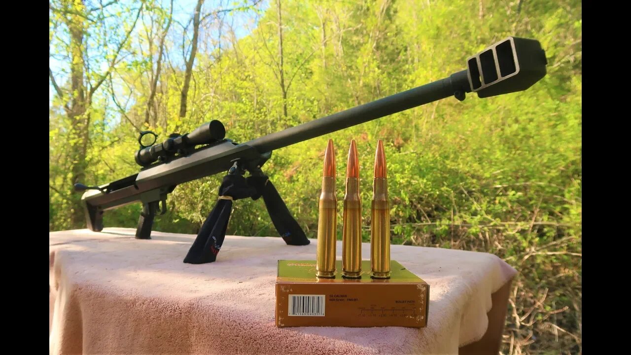 50 BMG practice - 3/4 inch steel