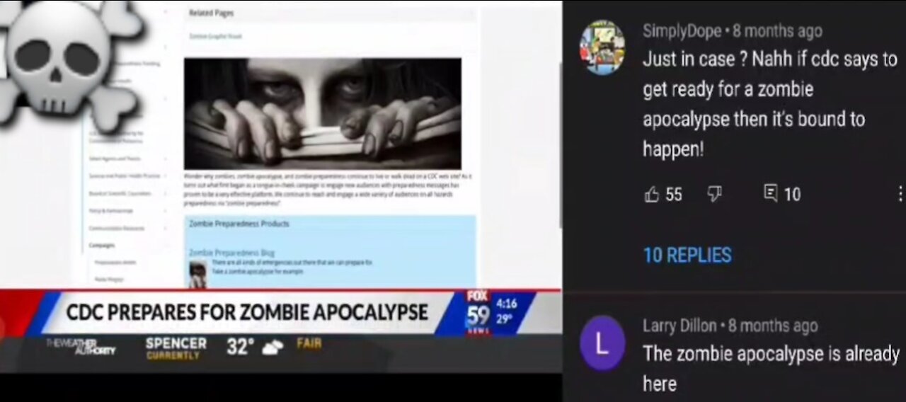 ☠️ Zombie Apocalypse: "Still a Conspiracy Theory to you!?! Amazon, CDC, US Military say Otherwise"