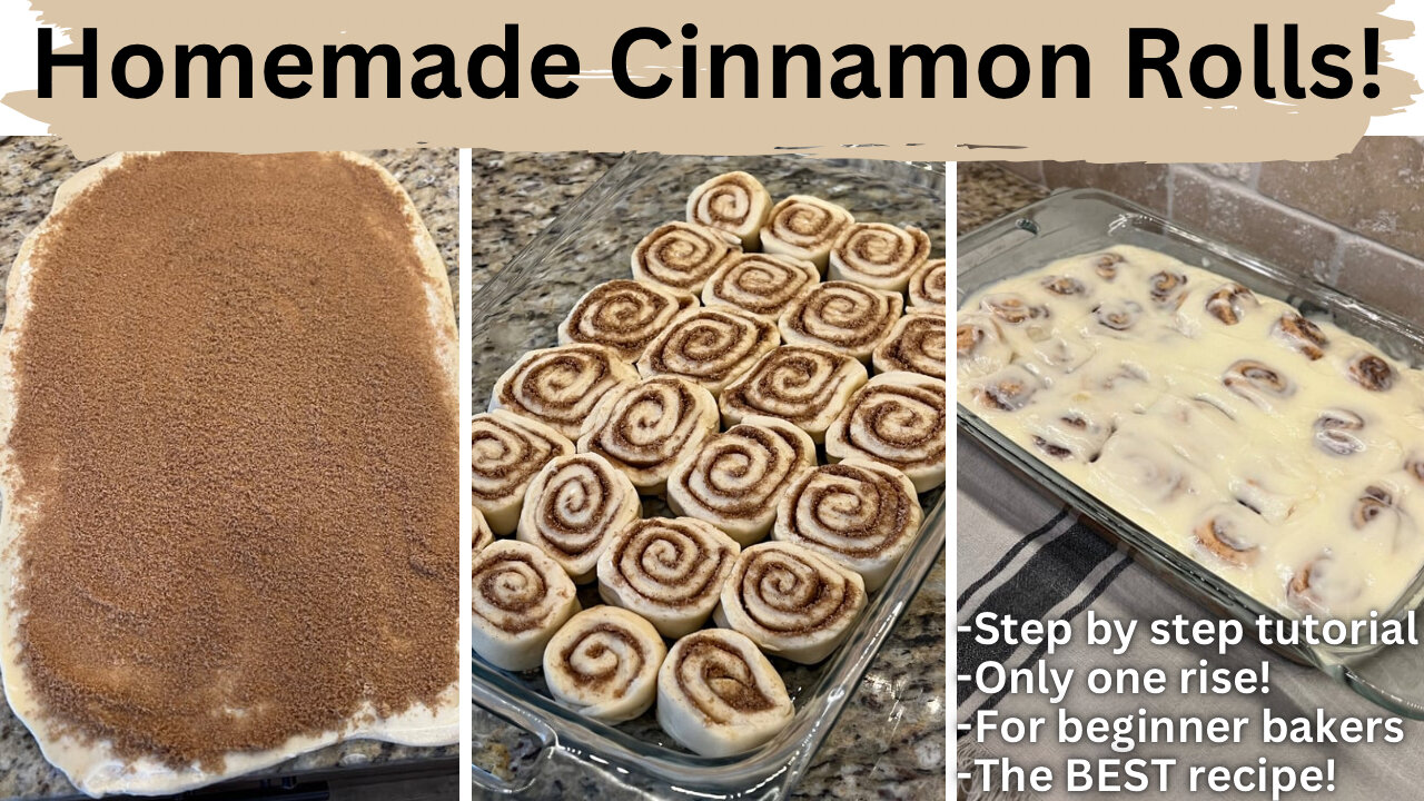 How to make the BEST homemade cinnamon rolls: FLUFFY, EASY & DELICIOUS!