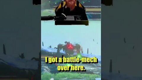 No Mans Sky - Battle mech disrespecting Joeys Ship