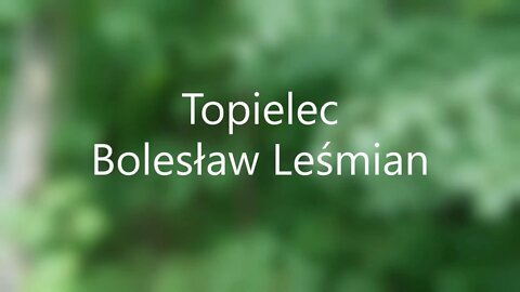 Topielec -Bolesław Leśmian