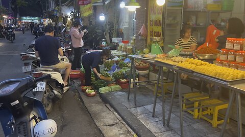 Walking through Old Quarter Hanoi