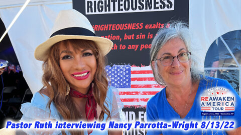 Nancy Parrotta-Wright Interview at Reawaken America Tour in Batavia/Rochester, NY 8/13/22 Day 2
