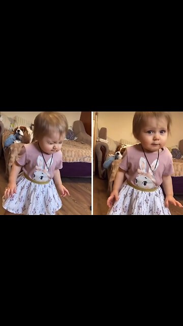 Toddler shows off adorable dancing skills
