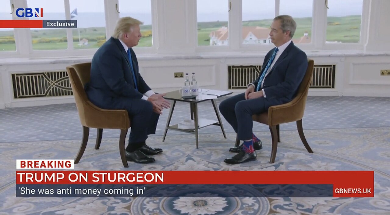 Donald Trump shares his outlook for the future of the political landscape in Scotland