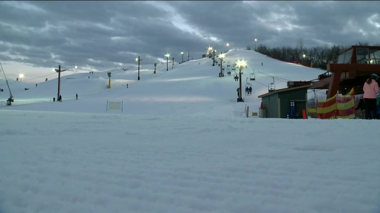 Olympic Zone: Snowboarders race down the slopes at the Rock Snow Park