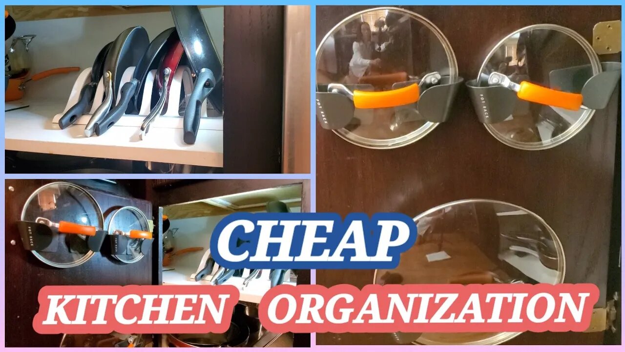 How to Organize lids and pans in a Budget!