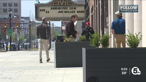 Akron businesses say customer traffic still down after grand jury's decision