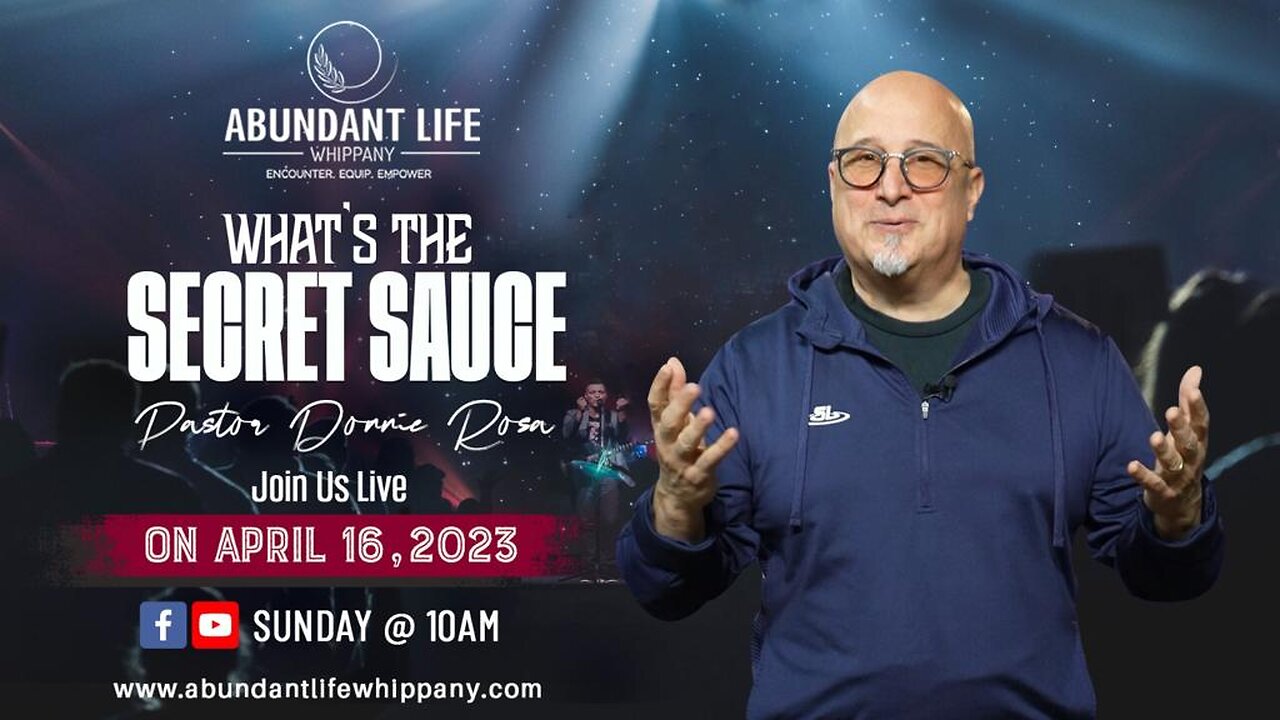 What's the Secret Sauce | Pastor Donnie Rosa