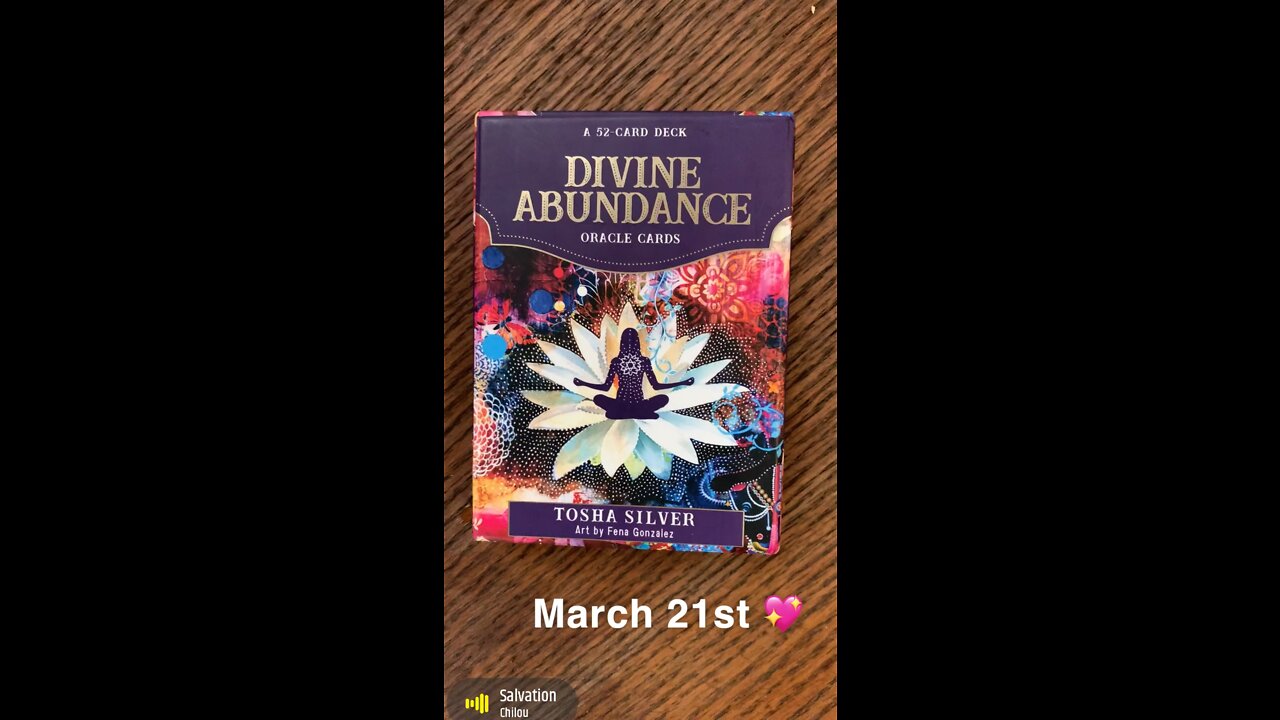 March 21st oracle card: salvation