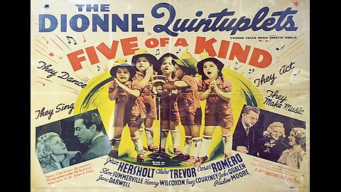 FIVE OF A KIND 1938 Third & Last Film Starring the Real-Life Dionne Quintuplets FULL MOVIE Enhanced VHS