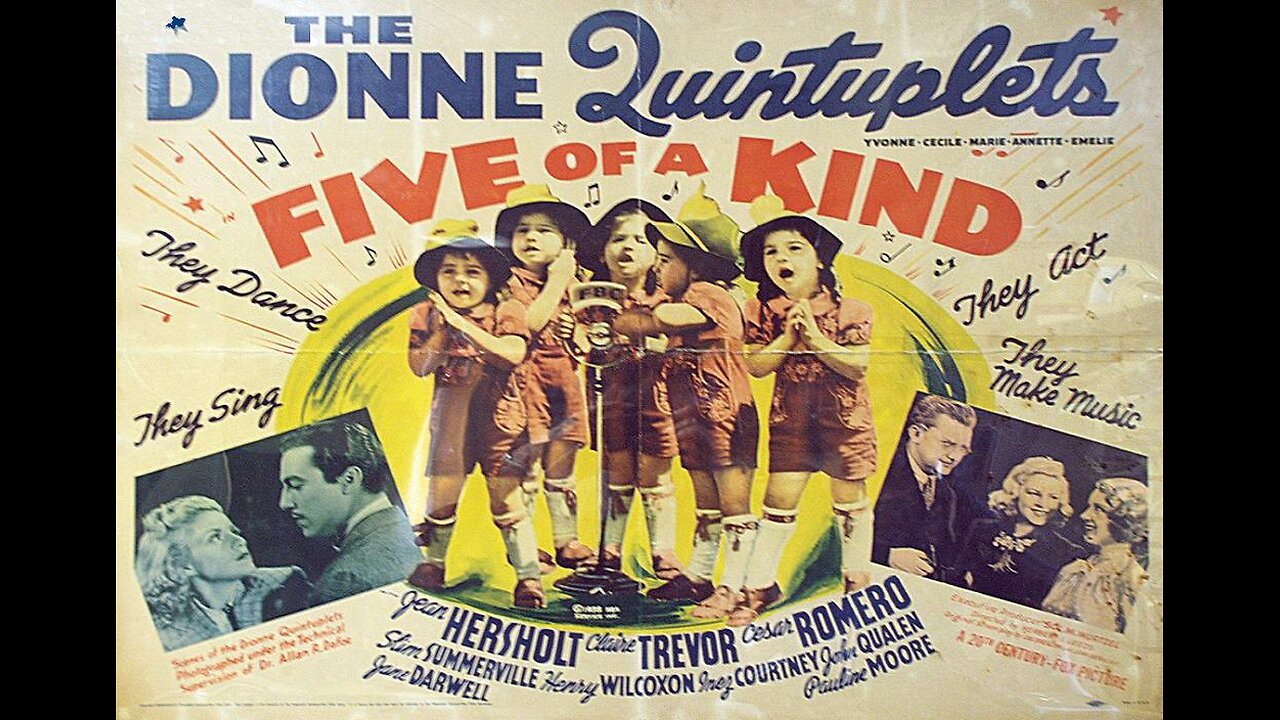 FIVE OF A KIND 1938 Third & Last Film Starring the Real-Life Dionne Quintuplets FULL MOVIE Enhanced VHS