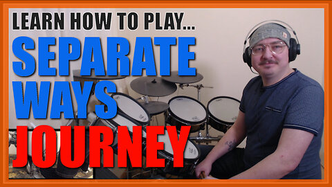 ★ Separate Ways (Journey) ★ Drum Lesson PREVIEW | How To Play Song (Steve Smith)