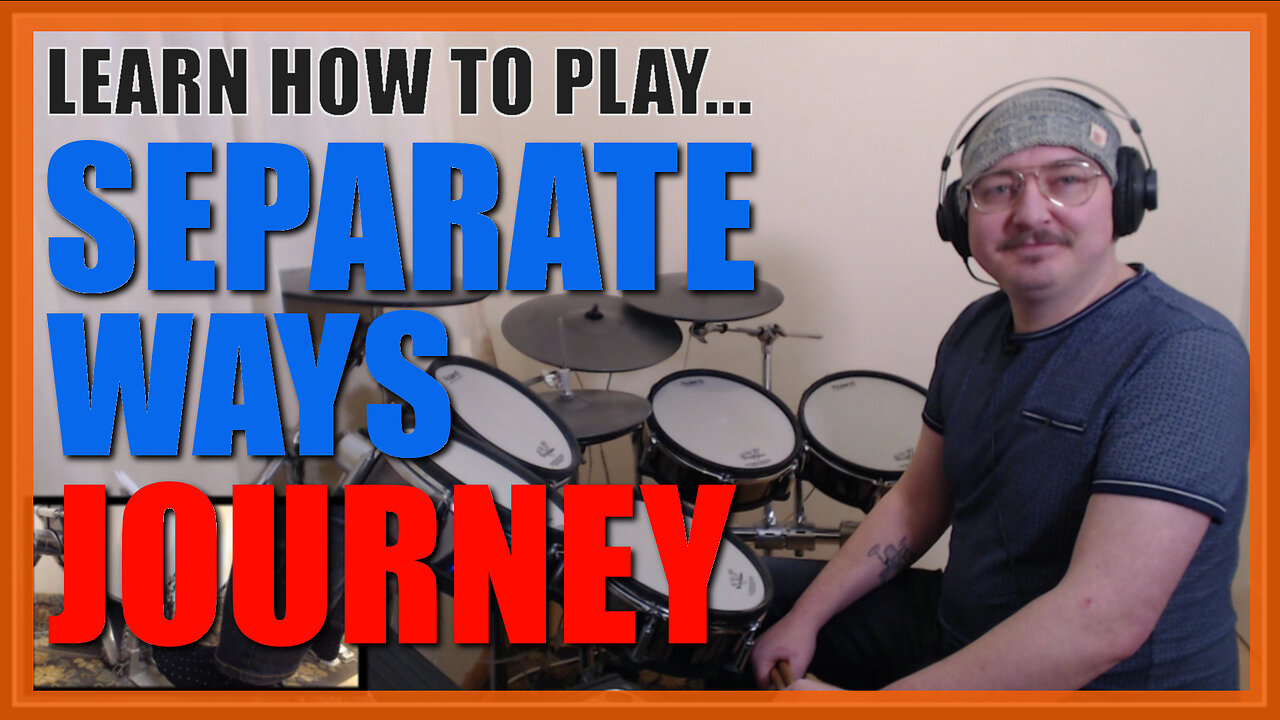 ★ Separate Ways (Journey) ★ Drum Lesson PREVIEW | How To Play Song (Steve Smith)