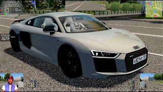 Audi R8- on Road to Gas Station l Gameplay