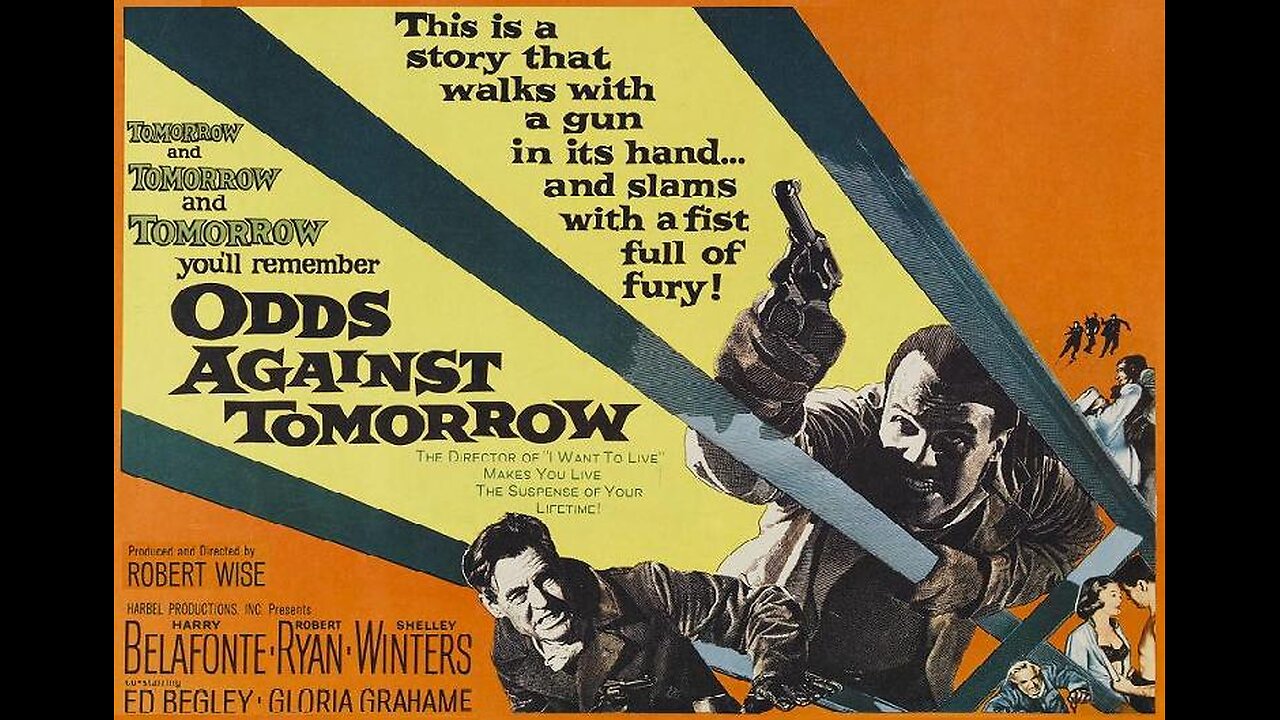 ODDS AGAINST TOMORROW 1959 Fallen Cop, Ex-Con & Lounge Singer Plan a Bank Robbery FULL MOVIE in HD