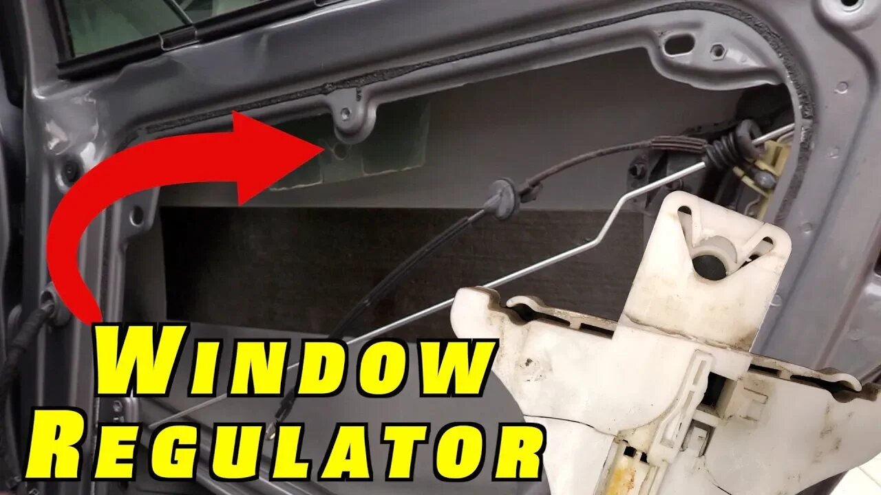 How To Replace VW Window Regulator ~ 2005 Passat Rear WINDOW