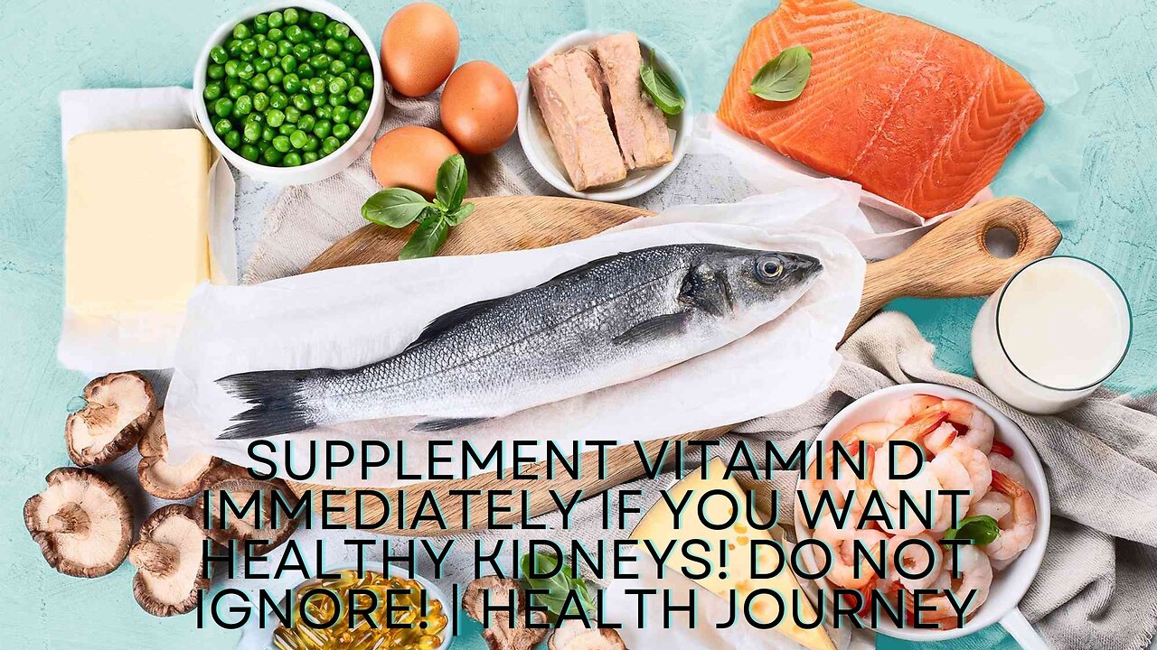 Supplement Vitamin D immediately if you want healthy Kidneys! Do not ignore! Health Journey