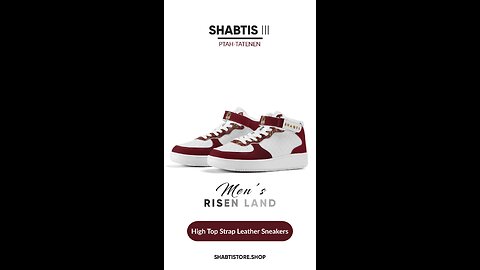 Shabtis III Ptah-Tatenen Men's (risen land) High Top Strap Leather Sneakers