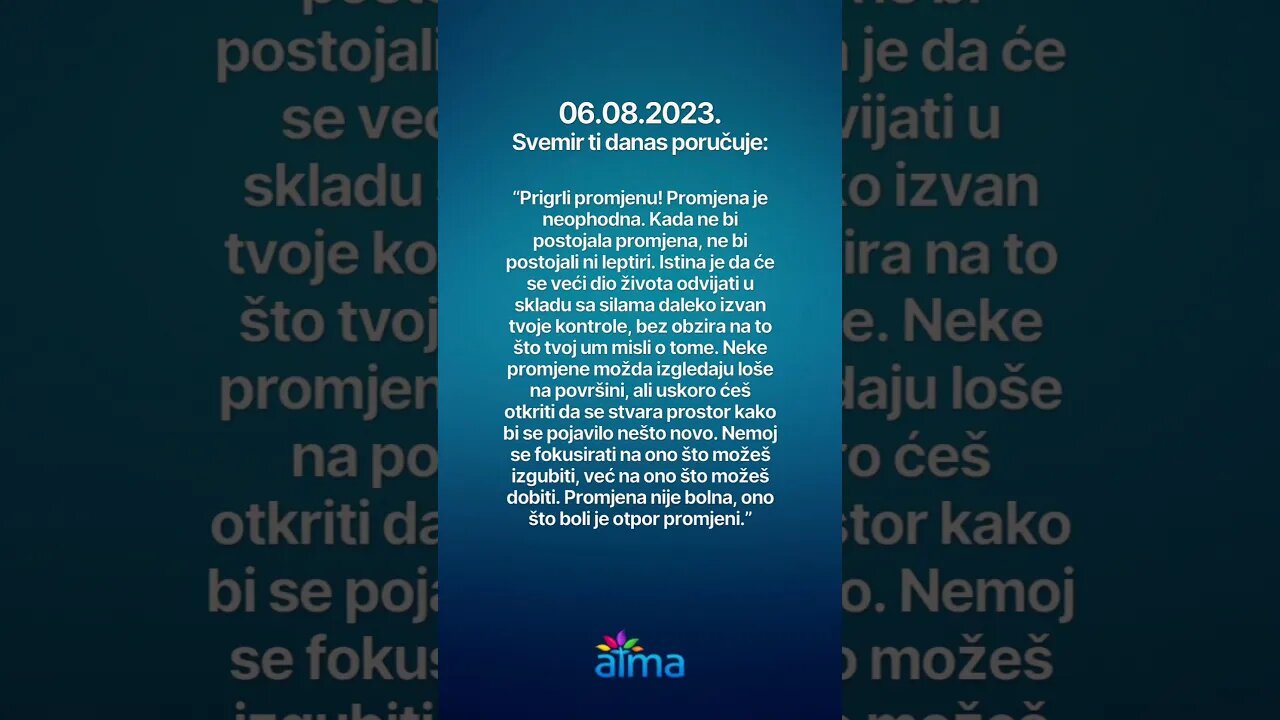 Poruka Svemira 06.08.2023