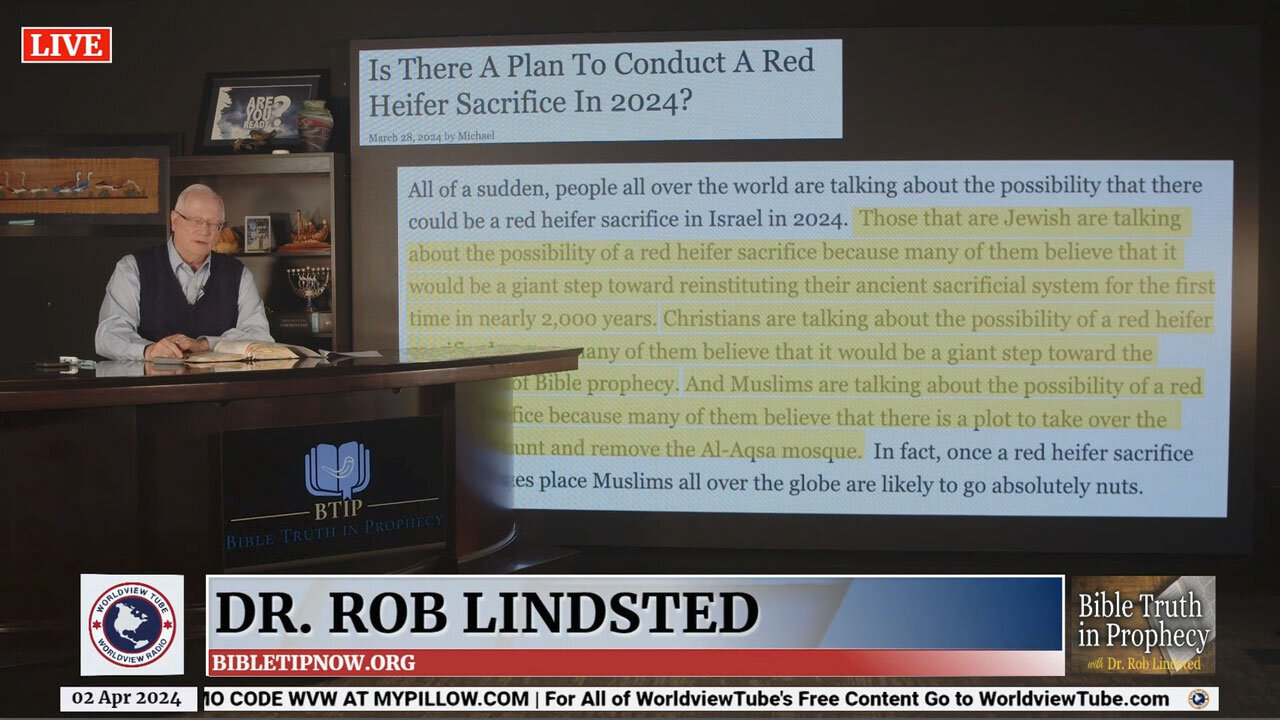 Temple Mount, Red Heifers, and the End Times with Dr. Rob Lindsted
