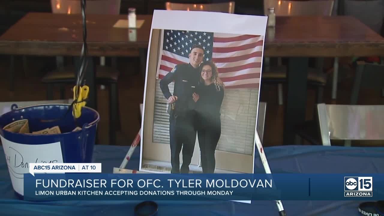 Community shows up at fundraiser for Officer Tyler Moldovan