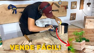 Com esse Projeto Você Pode Ganhar dinheiro com Baixo INVESTIMENTO. WOODWORKING