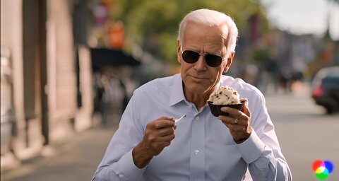 Joe Biden eating ice cream