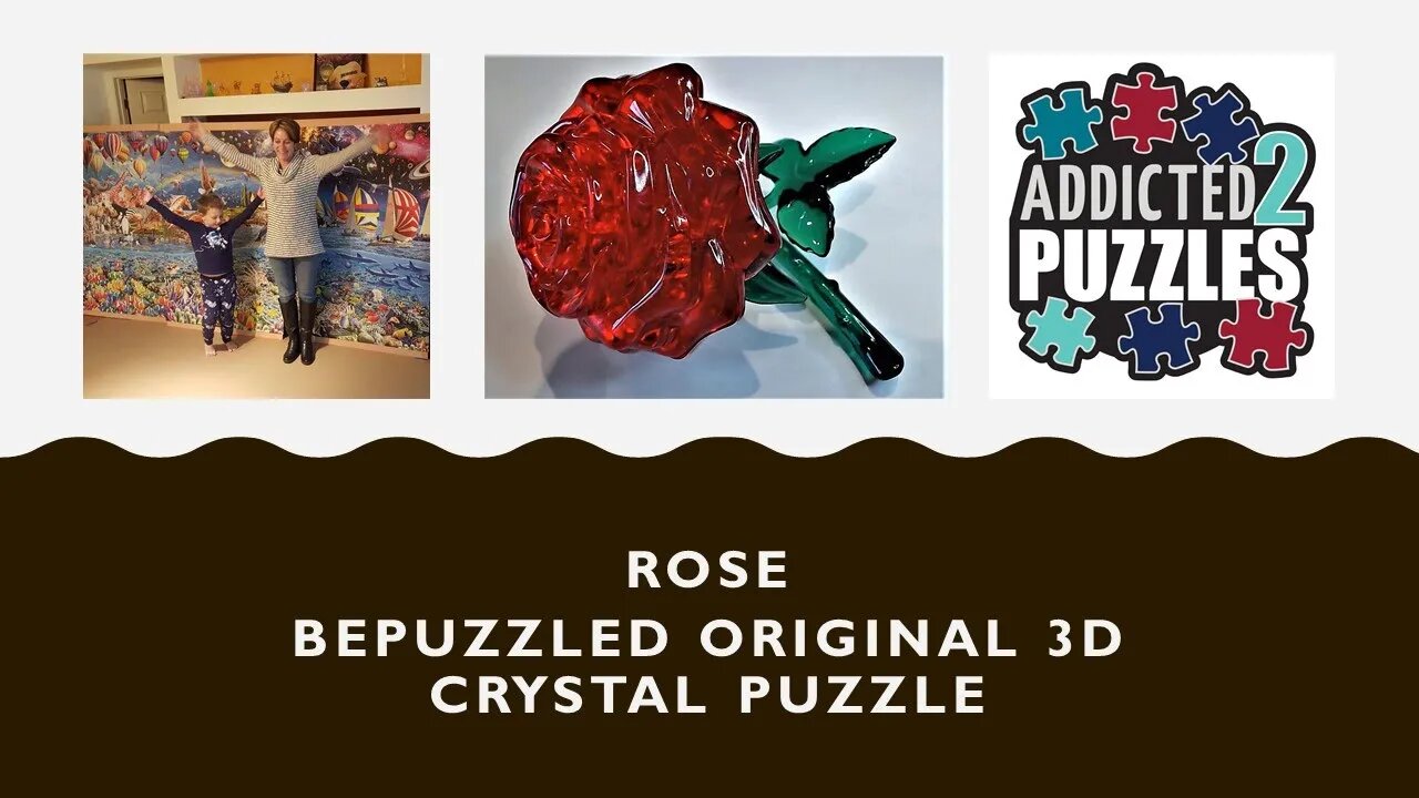 Rose 3D Crystal Puzzle Tutorial