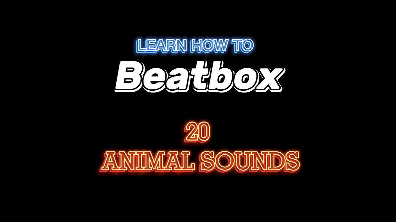 BEATBOX - 20 Animal Sounds