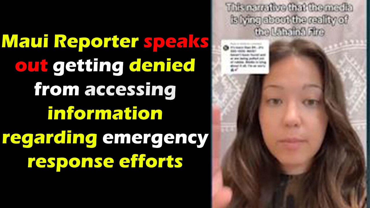 Maui Reporter speaks out, denied from accessing information regarding emergency response efforts