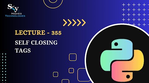 355. Self Closing Tags | Skyhighes | Python