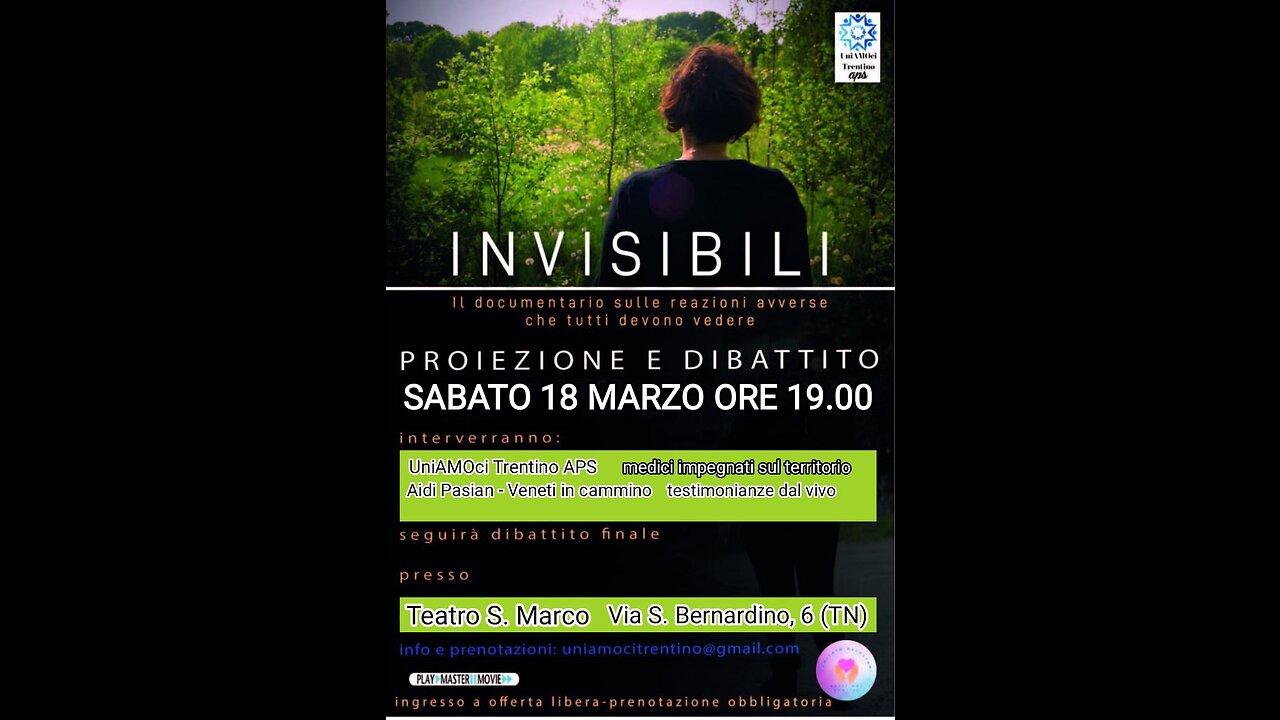 Invisibili - Dibattito e testimonianze dal vivo - UniAMOci Trentino 18/03/23