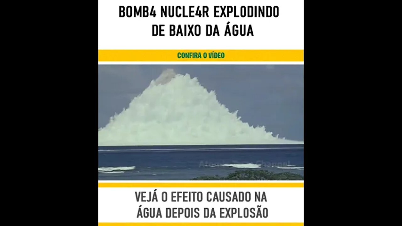 teste nuclear de baixo do mar #shorts