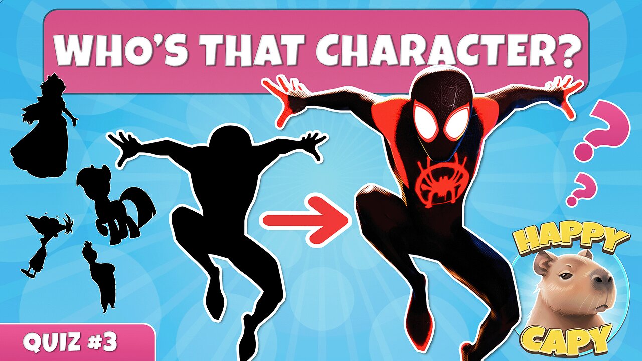 Can You Guess the Cartoon Character?#3 | Spider-Man, Elemental, The Super Mario Bros | 20 CHARACTERS