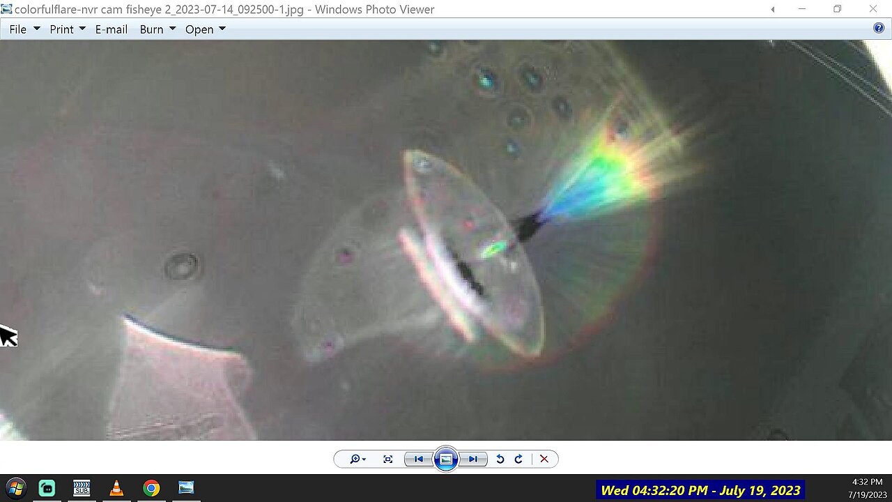 Clear Oval Object with a Rainbow Crow and Plasma Field caught on Film - The Out There Channel 2023