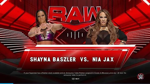 WWE Monday Night Raw Nia Jax vs Shayna Baszler