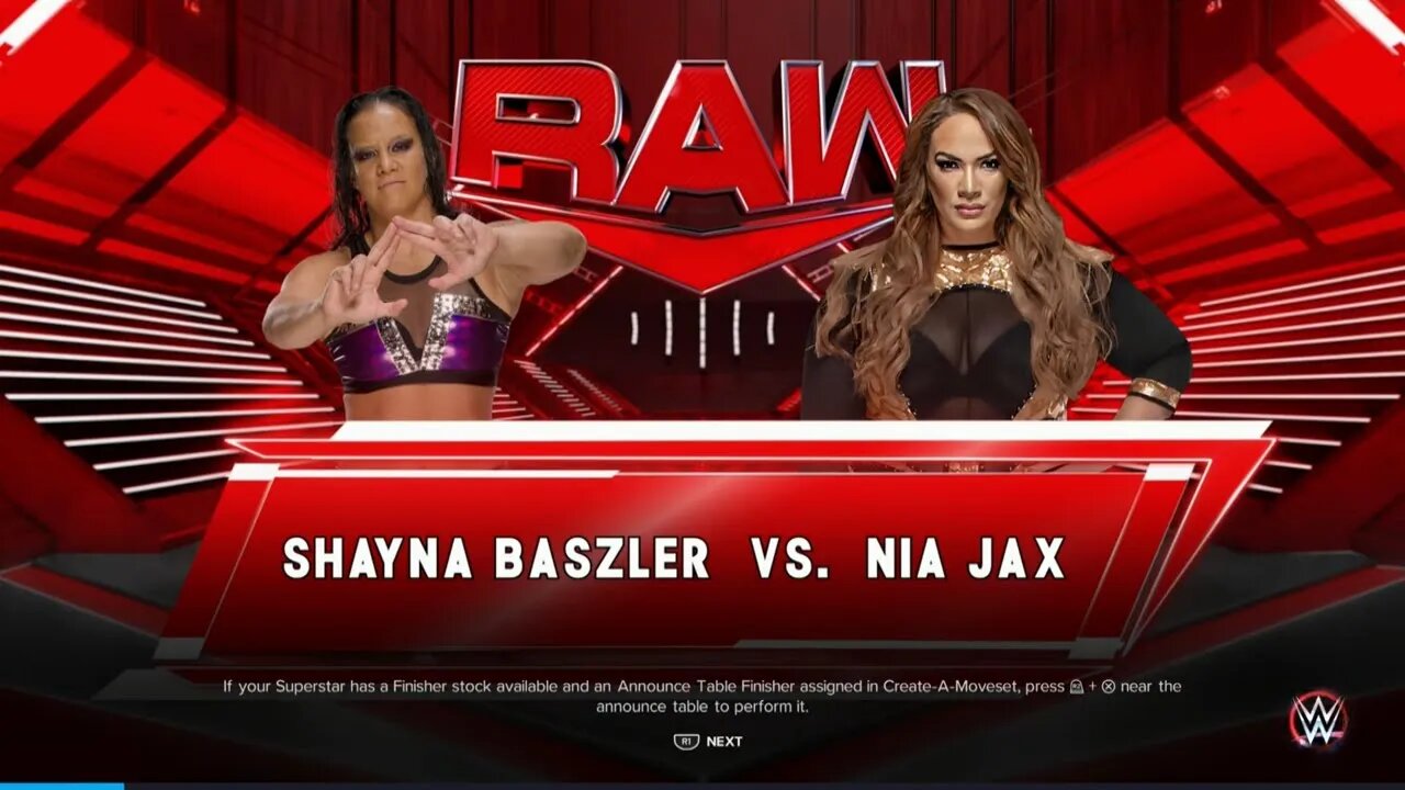 WWE Monday Night Raw Nia Jax vs Shayna Baszler