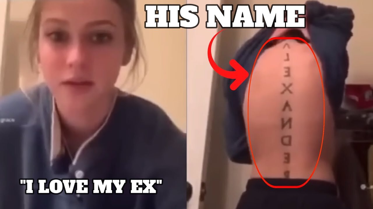 Ex's Name Tattooed On Her Back