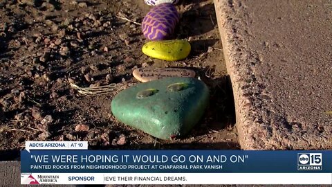 Community left wondering who took more than one dozen painted rocks meant to uplift others