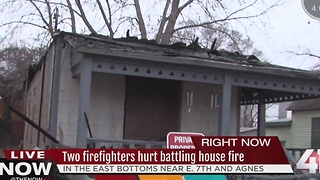 Two KC firefighters hospitalized after house fire