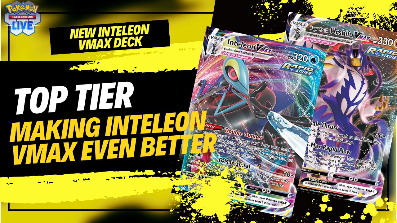 New Inteleon VMax Rapid Strike Deck That Heal's Itself Amazing Combo | Pokemon TCG Live