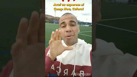 Daniel Alves convoca torcida do Barcelona para a partida de hoje no Camp Nou!